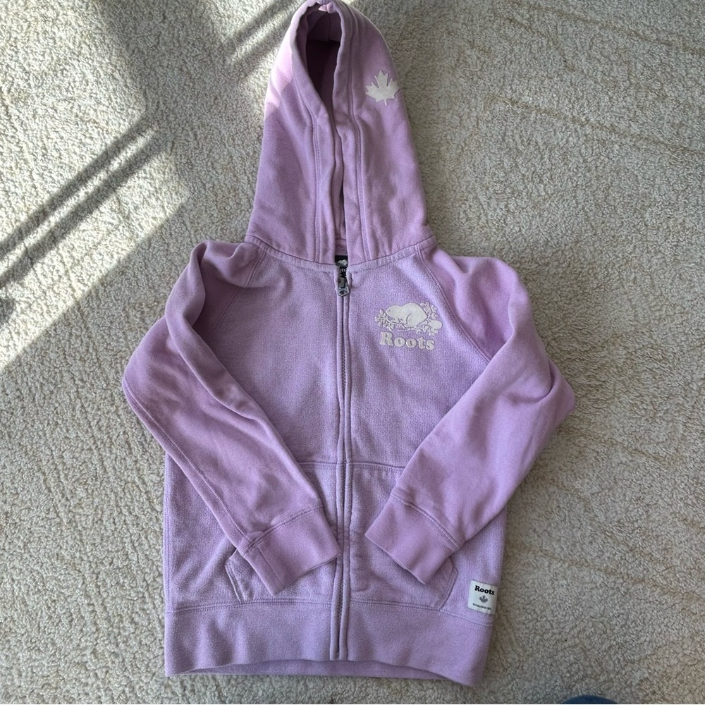 Roots Canada Girls Full Zip Hoodie - Size M (7/8)